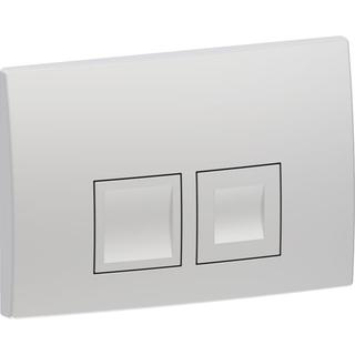 Geberit Betätigungsplatte Delta25 Square mattverchromt, für 2-Mengen-Spülung