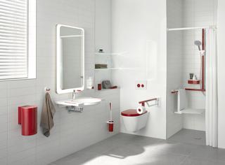 HEWI Duschhandlauf System 800 K 1100 mm