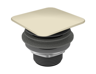 Kaldewei Permanentablaufventil 3905 eckiger, email. Deckel, warm beige20