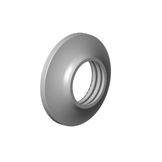 DO Rosette ERSATZTEILE 092780016 D 60 x 13,5 mm Messing gebürstet (23kt Gold)