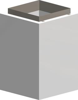 ATEC Schachtelement L90 PolyCase 600mm, 420x420mm