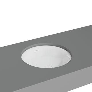 VitrA Unterbauwaschtisch New Metropole 40x40x17cm, rd, o. ÜL.Schl., we. hgl
