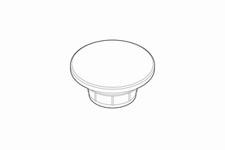 Ventilkappe 63 x 31 x 63 mm, rund, Ø 63 mm, mit Grundkörper
