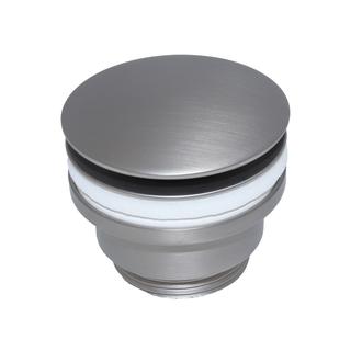 KÖRO Ventil click-clack 1 1/4"x60 mm ms brushed Nickel m. gr. Metallstopfen