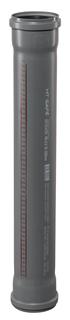 Ostendorf HTsafe Rohr DM DN/OD 90, 500mm, mit 2 Muffen