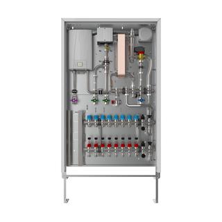 Strawa Whg-Station Friwara WSHY1-FB18-Cu 4 HK, hybrid, 11-13,5 kW, Aufputzschrank