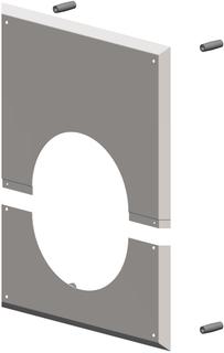 ATEC Wandblende PolyTop DN 160, 280x340mm, mit Hinterlüftung