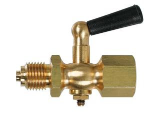 Afriso Manometerabsperrhahn G 1/2, PN 16, Messing, MuffexZapfen