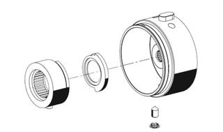 Schell Betätigungskopf Thermostat, verchromt