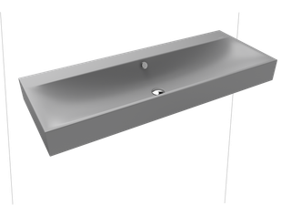 Kaldewei Wand-Waschtisch SILENIO 3046 120x40cm, o. Hahnl., ch, P-E, C grey 30