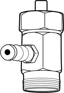 TA Messnippel DN 65-400, R 3/8x90mm