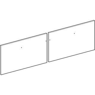 GE Schubladenfront für WTU Silk 140 cm Eiche