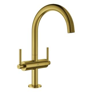 GROHE Waschtisch-Zweigriff-Armatur Atrio 1/2", L, m HG, P-o Abl 1 1/4", C sr geb.