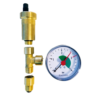 MHG Manometer-Set mit Schnellentlüfter, analog