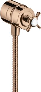 hansgrohe Absp.ventil Axor Montreux Stop m Rückflussverh., Kreuz, pol. red gold