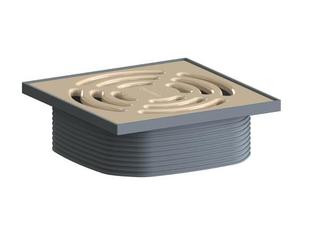 Dallmer Aufsatz DallDrain Pure beige (RAL 1001), 120x120mm