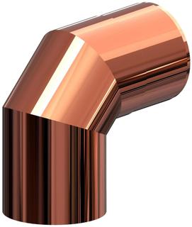 ATEC Kontroll-Bogen PolyTop Edelstahl, verkupfert, 87Grad, DN 60/100