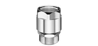 Schell Rohrbelüfter G 3/4 AGxG 3/4 IG, Durchflussf., verchr.