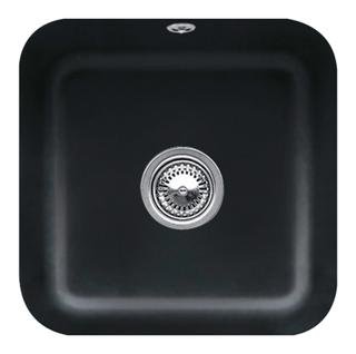 V&B Unterbauspüle Cisterna 50 Abl.garn, m Exzenter, ebony CeramicPlus