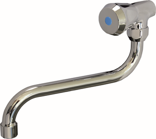 KAJA SPT-Wand-Ventil CLASSIC S-Ausl. 200mm, Mark. rt, ABS-Griff, ch