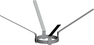 Wolf Abstandhalter DN 80/125, 1 Satz=4 St, f konz Lu/Abg.