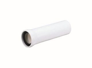 Dallmer Wand-WC-Verlängerungsstutzen DN 90, 230mm, PP, hochschlagfest, weiß