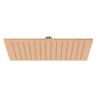 Herzbach Regenbr. Living Spa slim square f Deck.-/ W.Arm, 300x300mm, copper steel