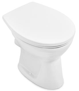 V&B Stand-Flachspül-WC Newo 36,5x53cm, Abg. senkr., randl., weiß