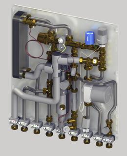 Uponor Whg-St Combi Port M-Pro UFH 15 l/min, St, BP, DT, MS, UL, SS, ZA, 2C