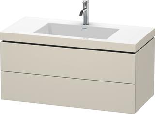 Duravit WT-Unterschrank c-bonded L-Cube 100x48cm, 1 HL, T matt, 2 Schub., wandh