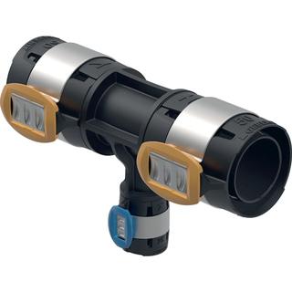 Geberit T-Stück FlowFit d= 63x40x63mm, reduziert, PPSU