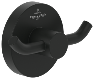 V&B Doppel-Handtuchhaken Elements Tender 76x54x32mm, rund, matt black