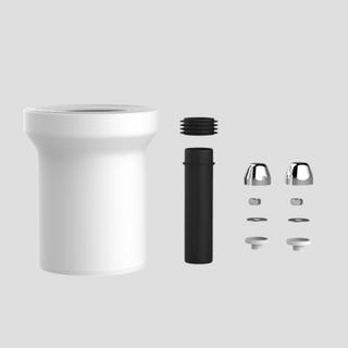 Sanit WC-Anschlussgarnitur DN 100, Abdeckzubehör chr, 160mm, kompl.
