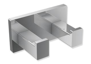 HEWI Doppelhaken System 900 chrom, aus Edelstahl, 75x40x44mm
