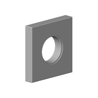 DO Rosette ERSATZTEILE 092787013 55 x 55 x 9 x D 25,2 mm Dark Platinum gebürstet