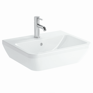 VitrA Waschtisch Integra 55x45cm, we hgl, o. ÜL, 1 HL mittig