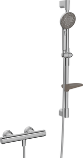 HANSA Duschsystem HANSAPRISMA mit Thermostat, Wandmontage, 770 mm