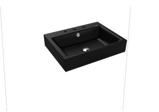 Kaldewei Wand-Waschtisch PURO 3164 60x46cm, o. Hahnl., we., P-E, sw ma 100