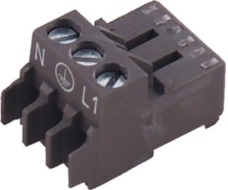Wolf Gegenstecker braun 3-polig Rast5 für Regelung für TGK, TGK-B