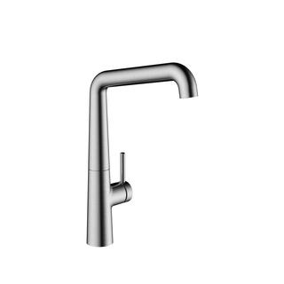 KWC Spültisch-Einhebelmischer KIO Ausl 220mm, decor steel, He. stl, Schwen