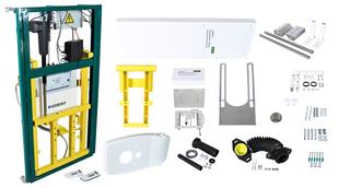 Walraven VARIO WC-Element Care 30 30cm el verst, m Armstützen, Abl senkr.