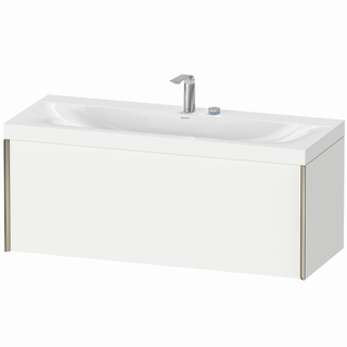 DU WTU XViu/Viu, 1 Ausz, 503x1200x480mm 2 HL, champ.m./weiß matt, Ra. 18 ES Ah.