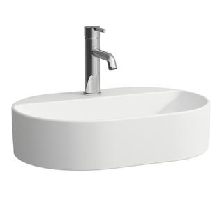 Laufen Waschtisch-Schale SAVOY 38x55cm, ov., o. ÜL, 1 Hahnl., weiß matt