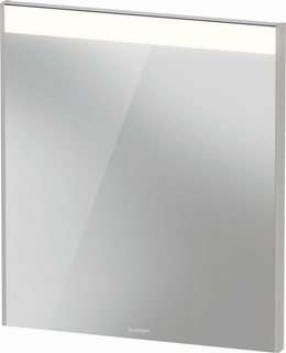 Duravit LED-Spiegel Brioso 62x70x3,5cm, 19W, Ei sw, Lichtfeld oben