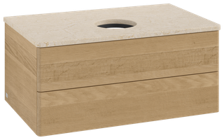 V&B WT-Unterschrank o. F-Struktur Antao 80x36x50cm, WBP-farbe botti., honey oak