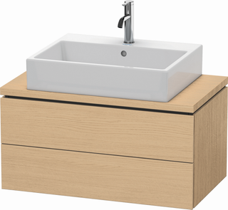DU WTU f.Console Comp.L-Cube 400x820x477 2 Schubkästen, Eiche Natur ES Nussb