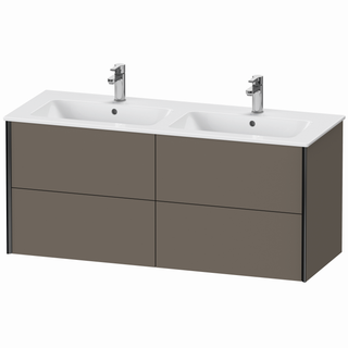 DU WTU XViu wandh.,560x1280x480mm 4SK,schw. matt/flan.grey sem. ES Ah. li