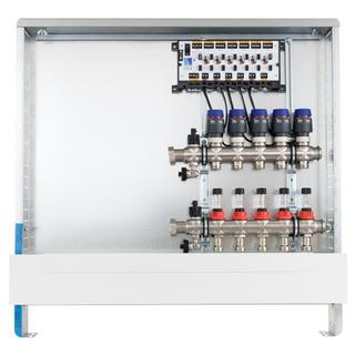 Strawa Wärmestation HX63 VA-X 4 Heizkreise, im Unterputzschrank
