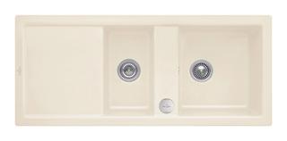 V&B Spüle Subway 80 m Abl.garn + Exzenter, ivory CeramicPlus