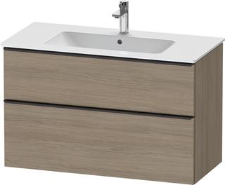 Duravit Waschtisch-Unterschrank D-Neo 101x46,2cm, sw/Ei te, 1 Schubk., 1 Ausz.